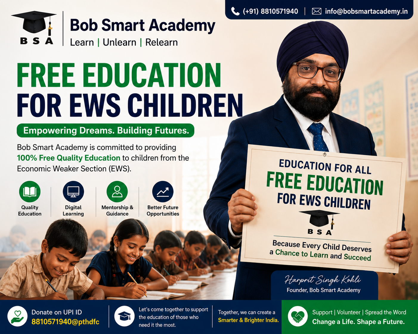 Free Education for EWS Students